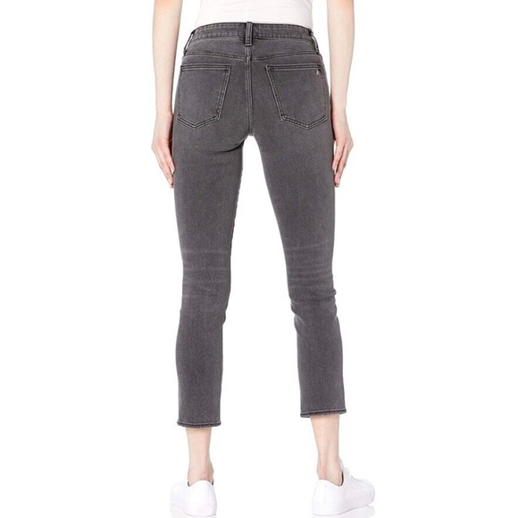 New Sam Edelman High Rise Ripped Stiletto Straight Leg Jeans Xtna Grey Size 30 - Picture 2 of 16